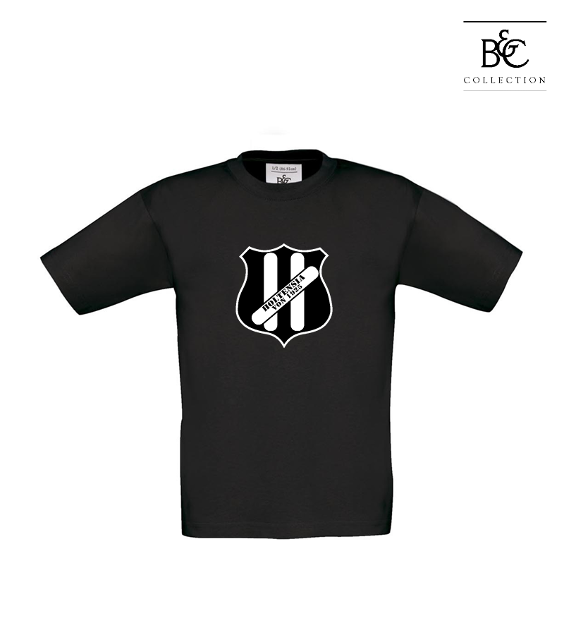 B&C Kinder T-Shirt Black "Anton Frontprint"