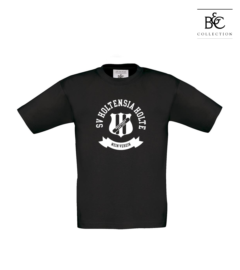 B&C Kinder T-Shirt Black "Bono"