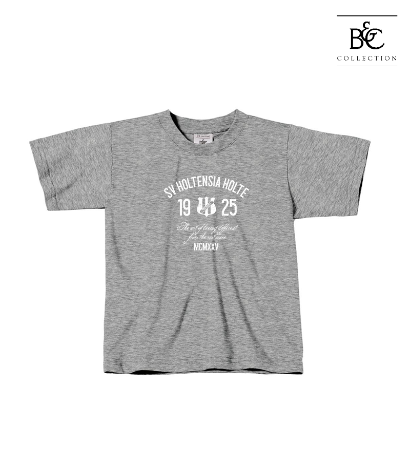 B&C Kinder T-Shirt Sports Grey "Isack"