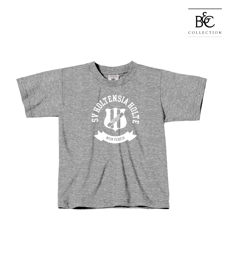 B&C Kinder T-Shirt Sports Grey "Bono"