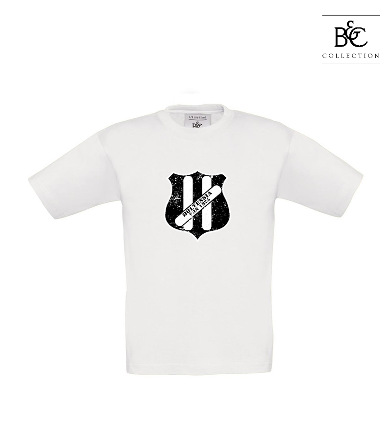 B&C Kinder T-Shirt White "Uwe Frontprint"