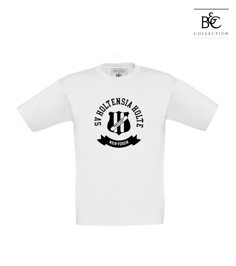 B&C Kinder T-Shirt White "Bono"