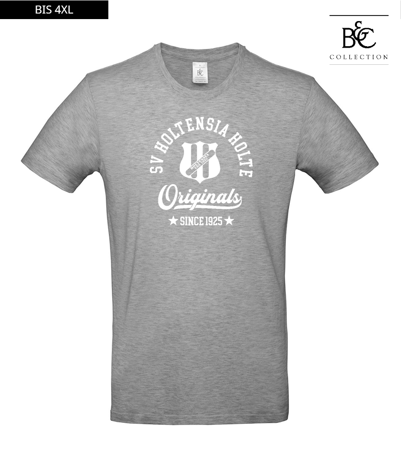 B&C Herren T-Shirt Sports Grey "Jacob"