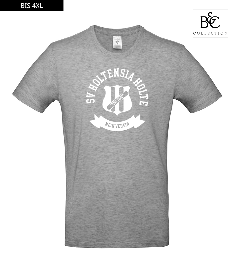 B&C Herren T-Shirt Sports Grey "Bono"