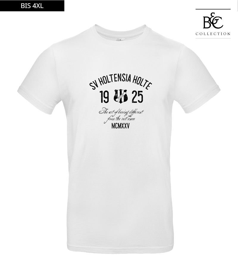 B&C Herren T-Shirt White "Isack"