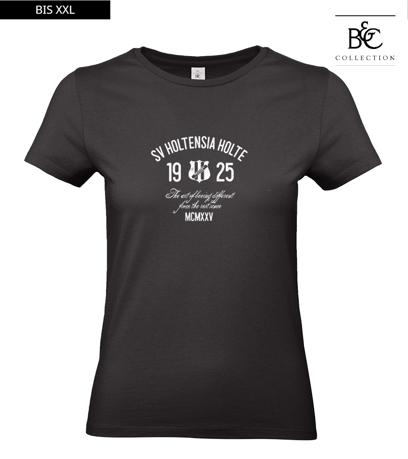 B&C Damen T-Shirt Black "Isack"