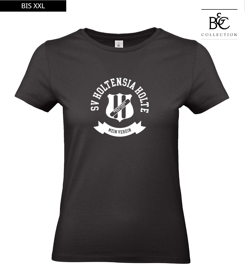 B&C Damen T-Shirt Black "Bono"