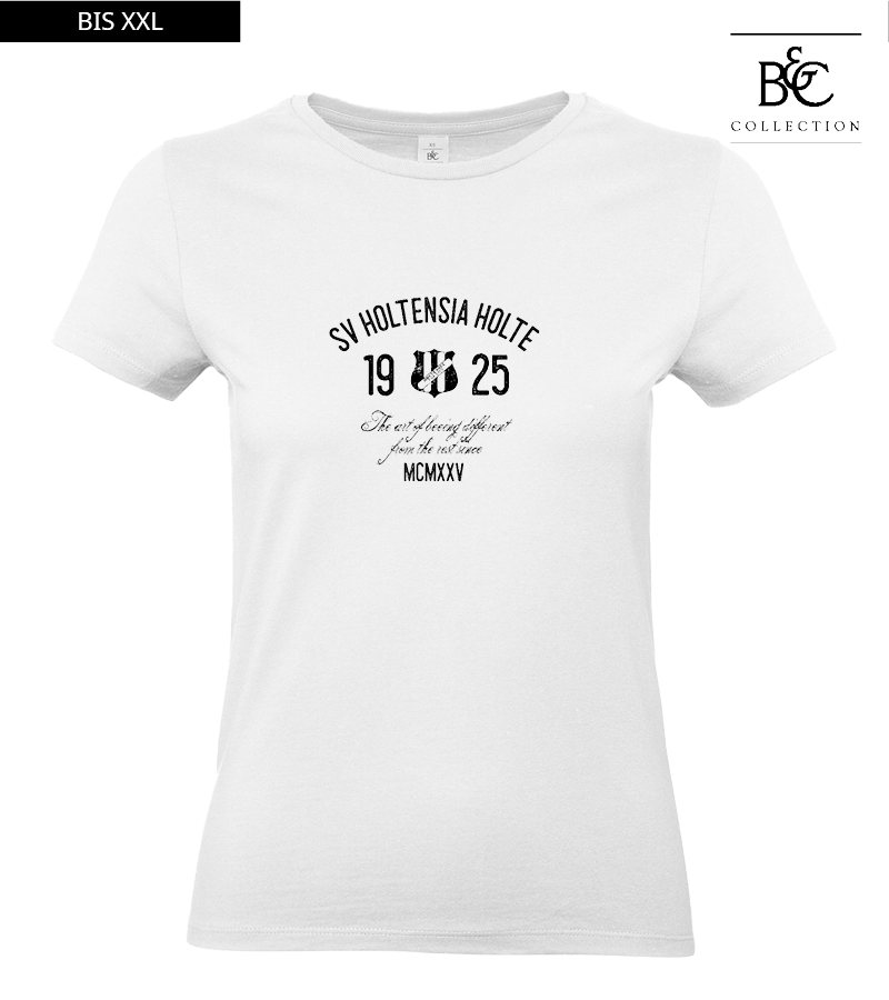 B&C Damen T-Shirt White "Isack"