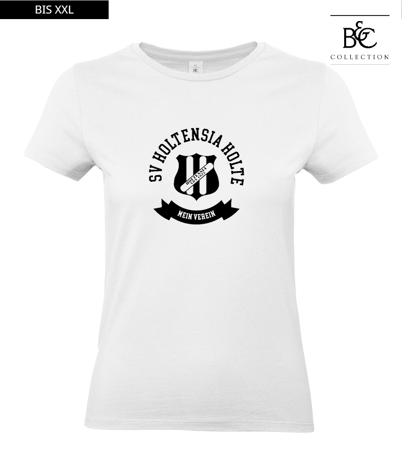 B&C Damen T-Shirt White "Bono"