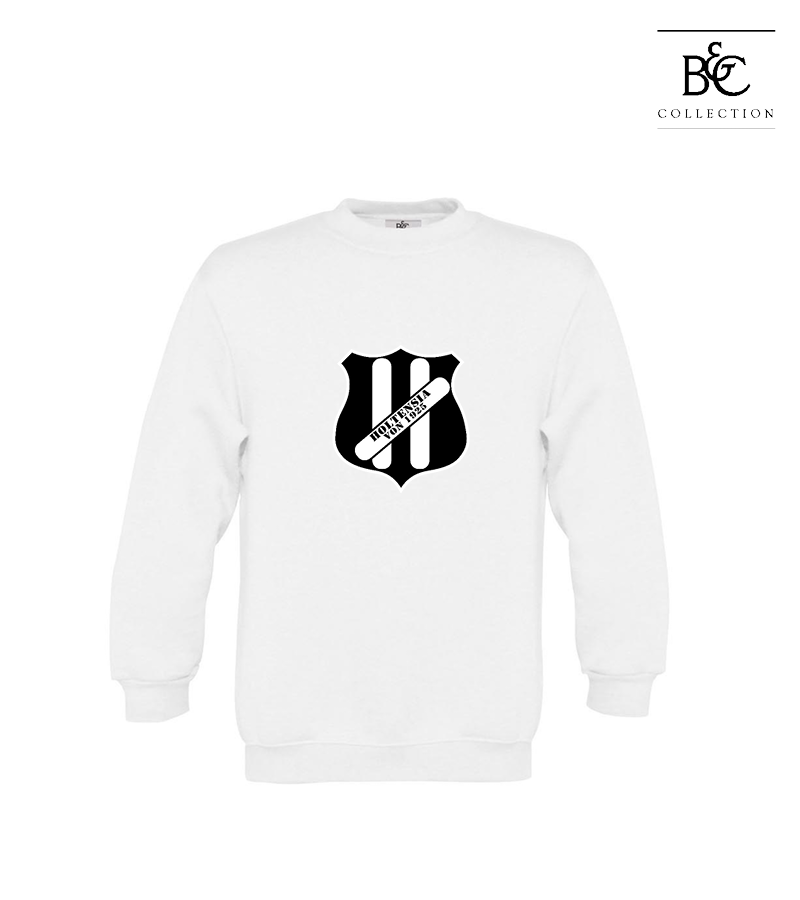 B&C Kinder Sweatshirt White "Anton Frontprint"