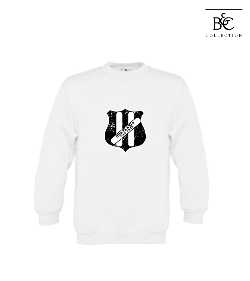 B&C Kinder Sweatshirt White "Uwe Frontprint"