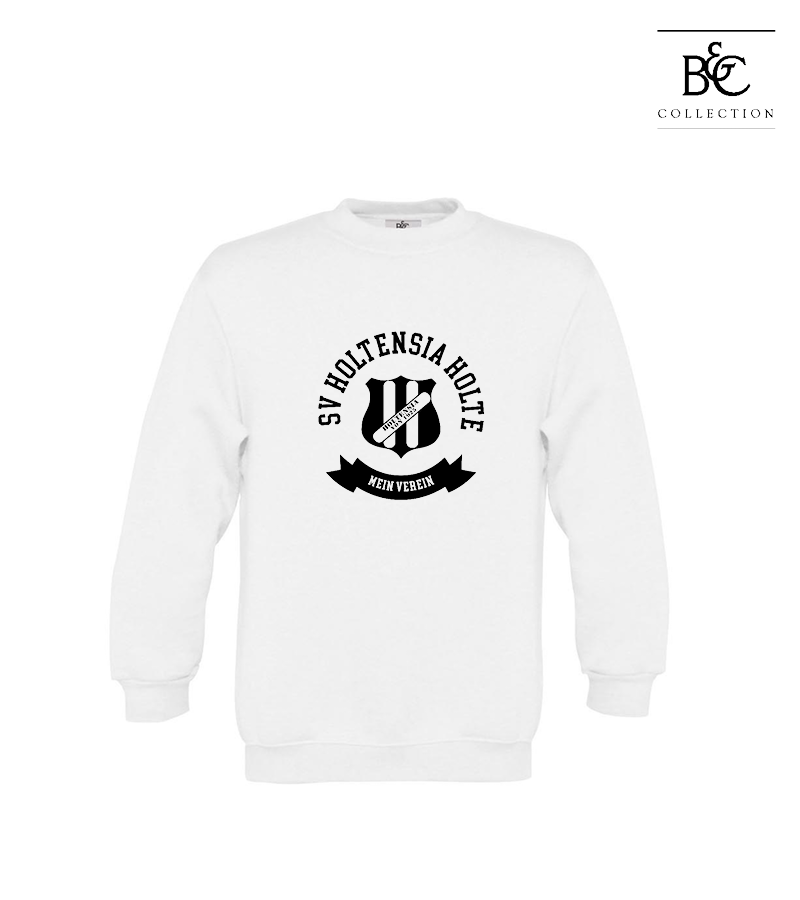 B&C Kinder Sweatshirt White "Bono"