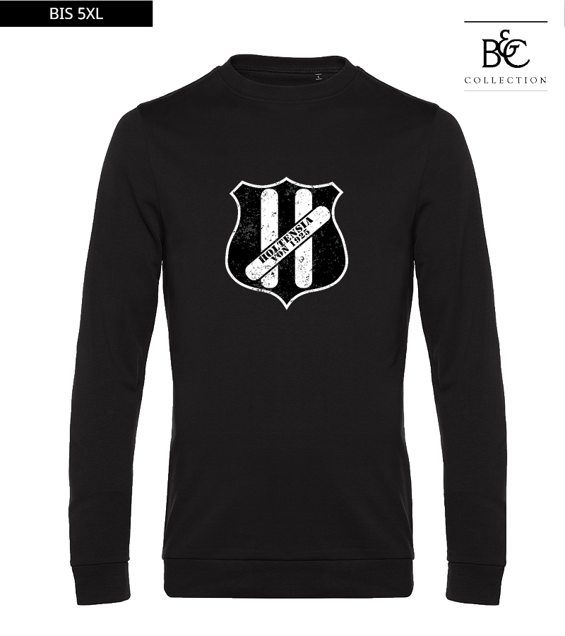 B&C Herren Sweatshirt Black Pure "Uwe Frontprint"
