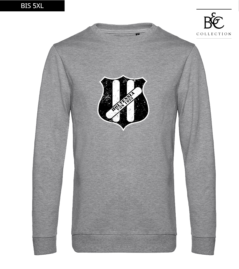 B&C Herren Sweatshirt Heather Grey "Uwe Frontprint"