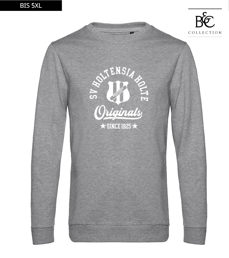 B&C Herren Sweatshirt Heather Grey "Jacob"