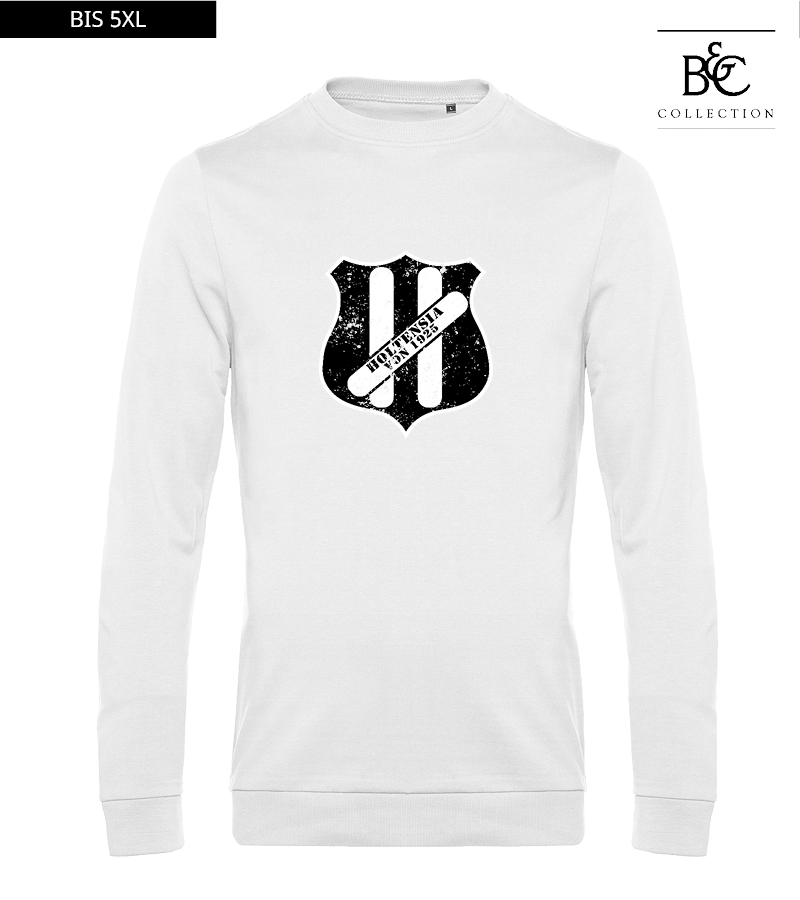 B&C Herren Sweatshirt White "Uwe Frontprint"