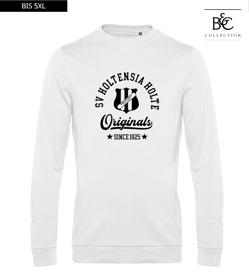 B&C Herren Sweatshirt White "Jacob"