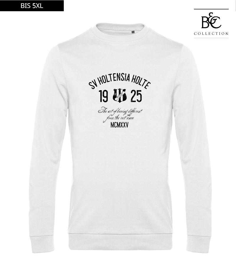 B&C Herren Sweatshirt White "Isack"