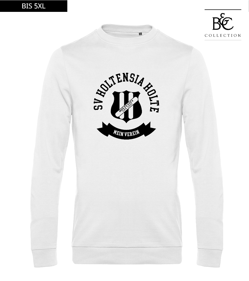 B&C Herren Sweatshirt White "Bono"