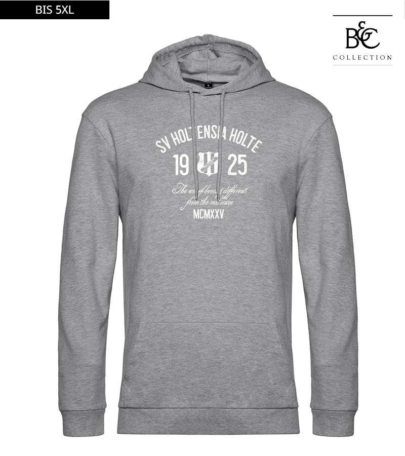 B&C Herren Hoodie Heather Grey "Isack"