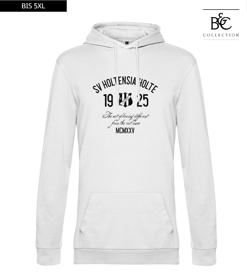 B&C Herren Hoodie White "Isack"