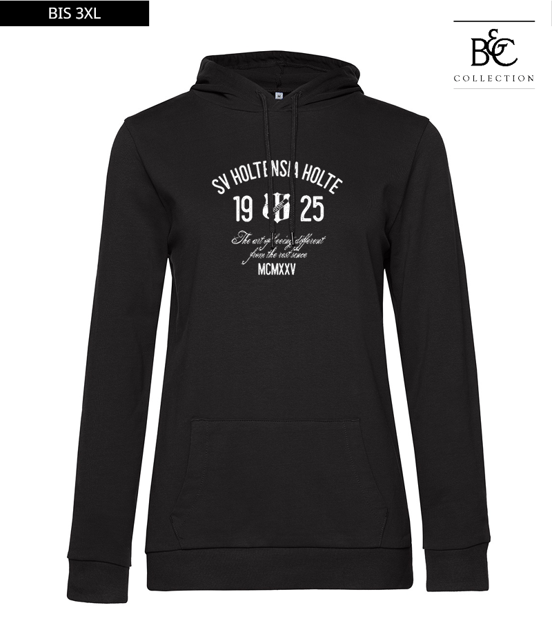 B&C Damen Hoodie Black Pure "Isack"