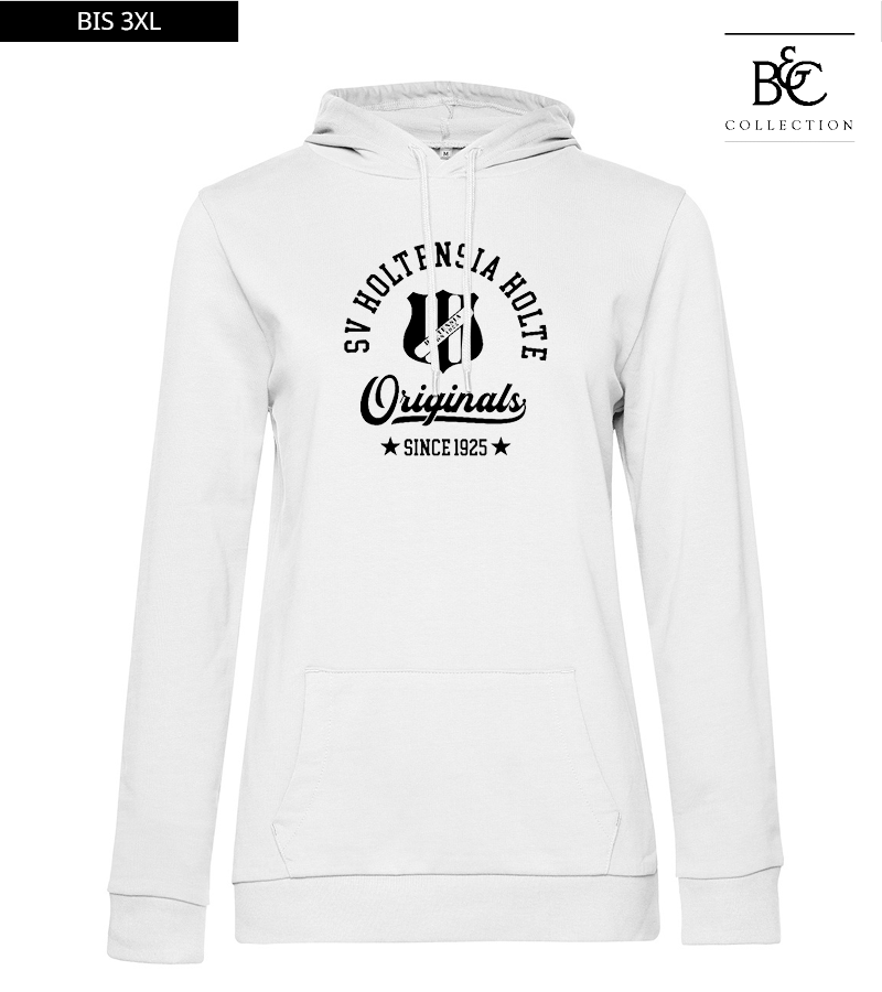 B&C Damen Hoodie White "Jacob"