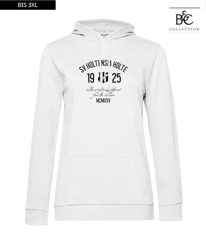 B&C Damen Hoodie White "Isack"