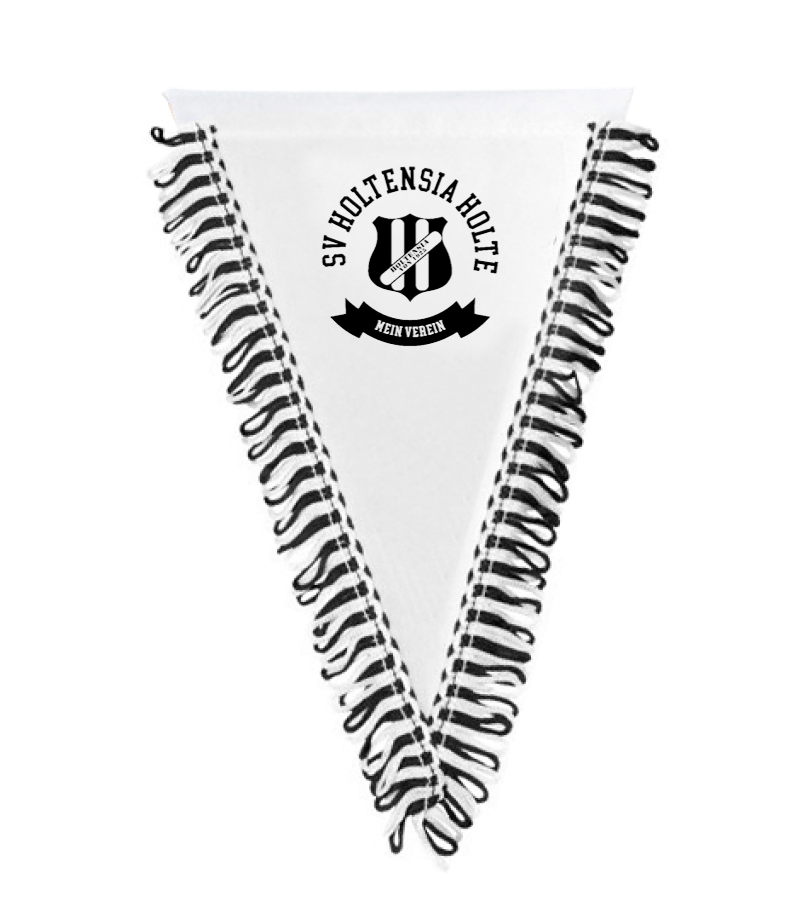 Wimpel dreieckig Black White "Bono"