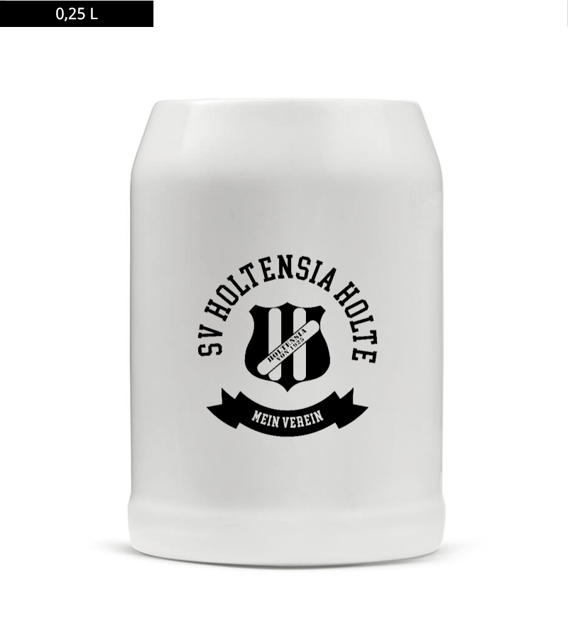Bierkrug 0,25l White "Bono" A