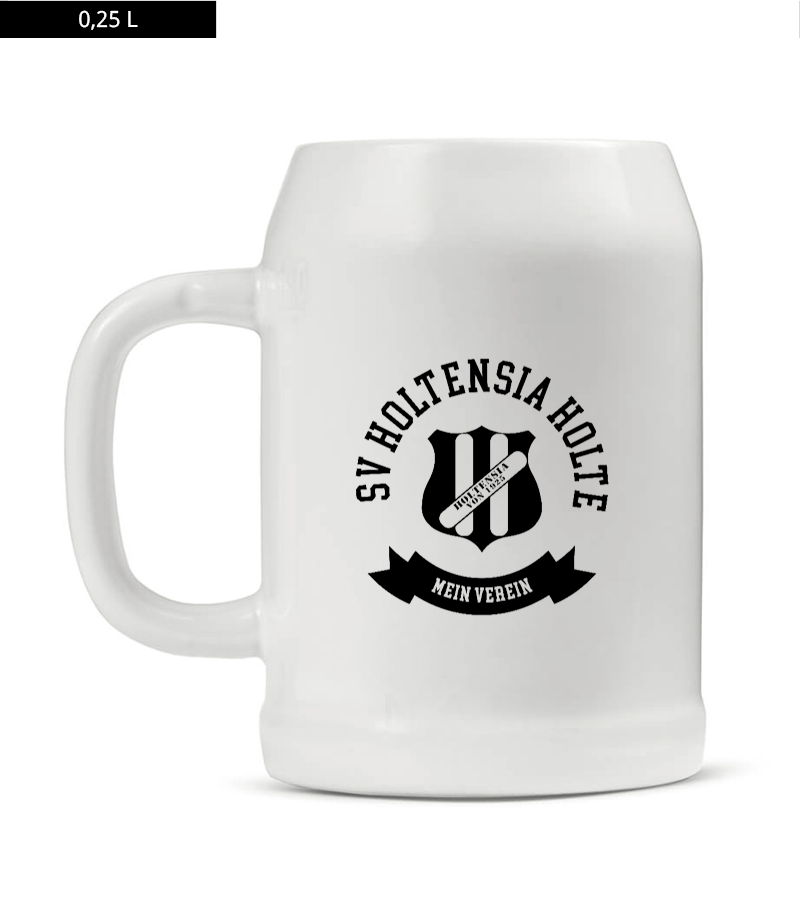 Bierkrug 0,25l White "Bono" B