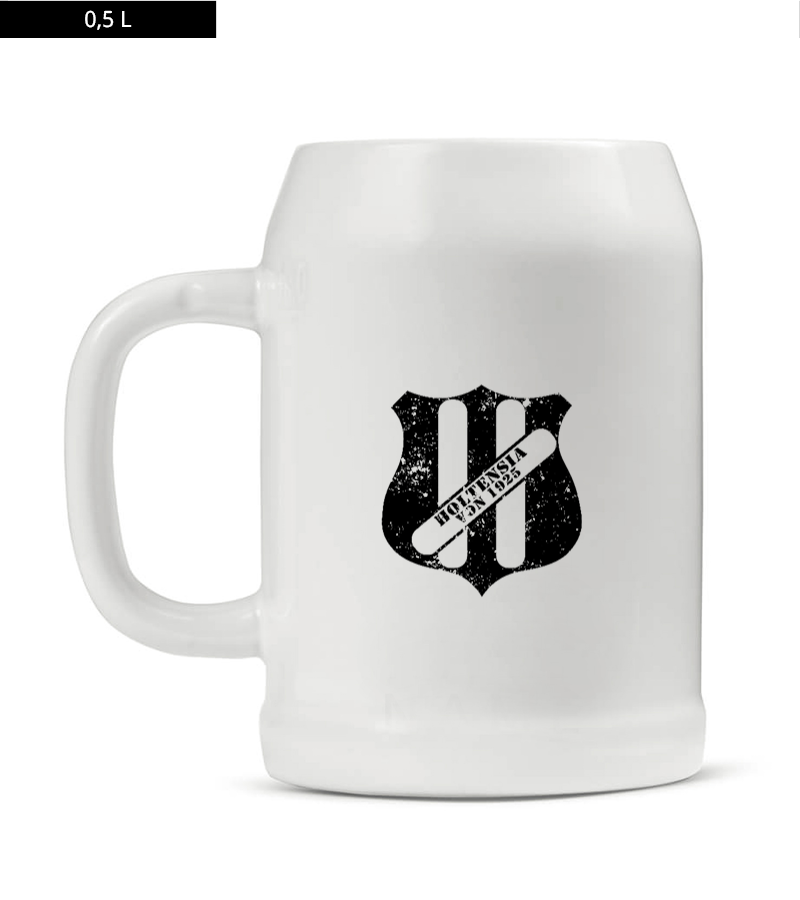 Bierkrug 0,5l White "Uwe" B