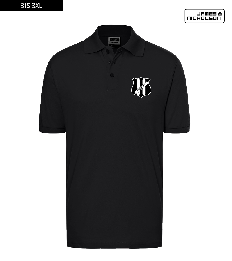 J+N Herren Polo-Shirt Black "Anton"