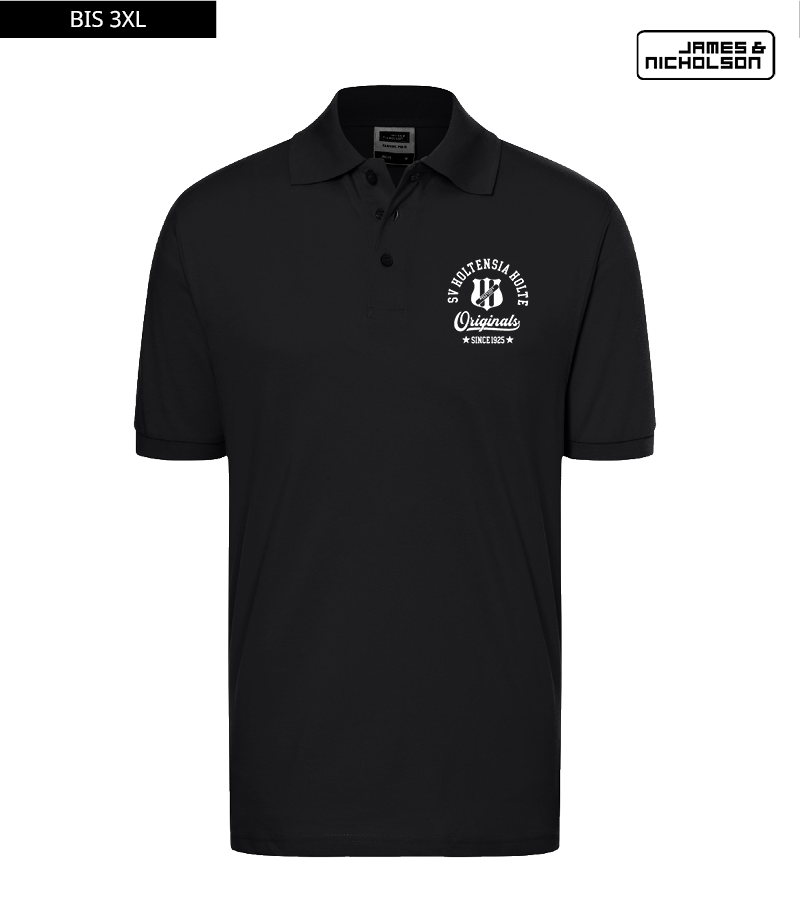 J+N Herren Polo-Shirt Black "Jacob"