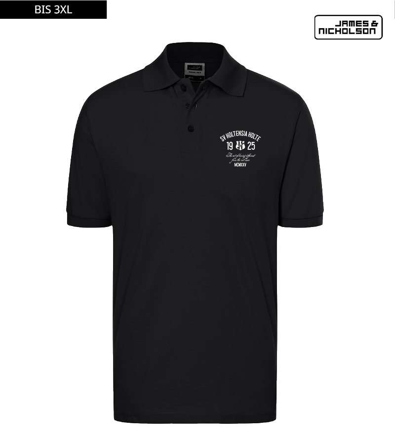 J+N Herren Polo-Shirt Black "Isack"