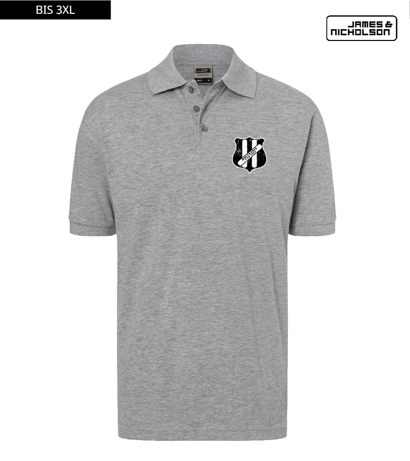 J+N Herren Polo-Shirt Heather Grey "Uwe"