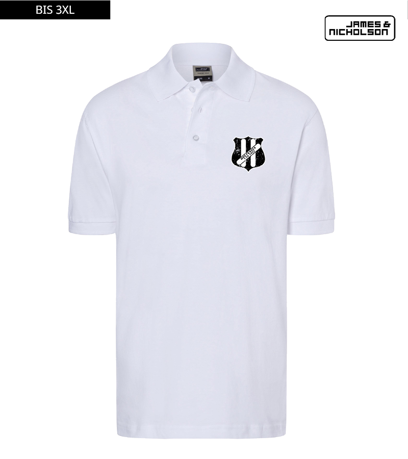 J+N Herren Polo-Shirt White "Uwe"