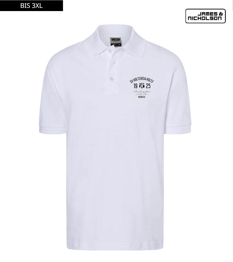 J+N Herren Polo-Shirt White "Isack"