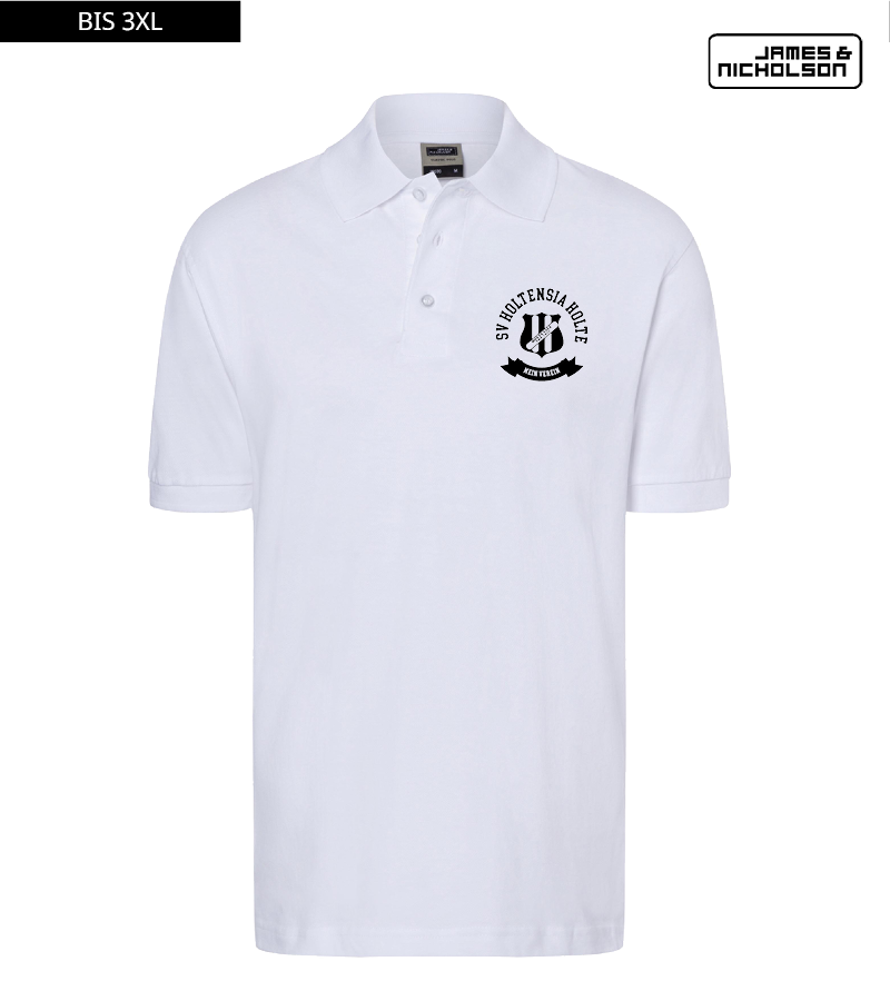 J+N Herren Polo-Shirt White "Bono"