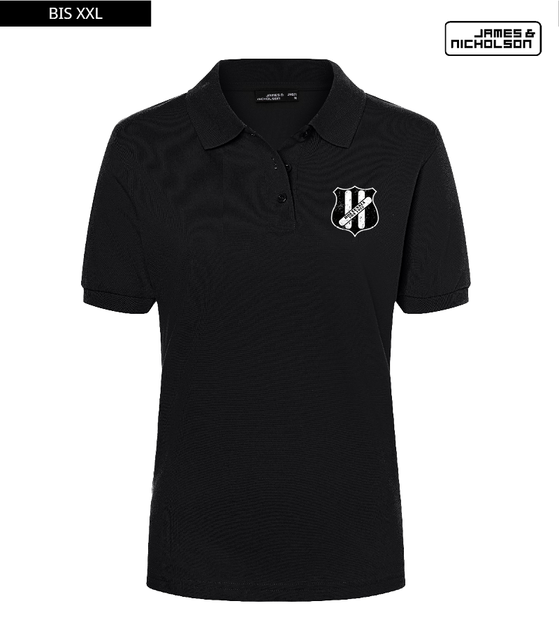 J+N Damen Polo-Shirt Black "Uwe"
