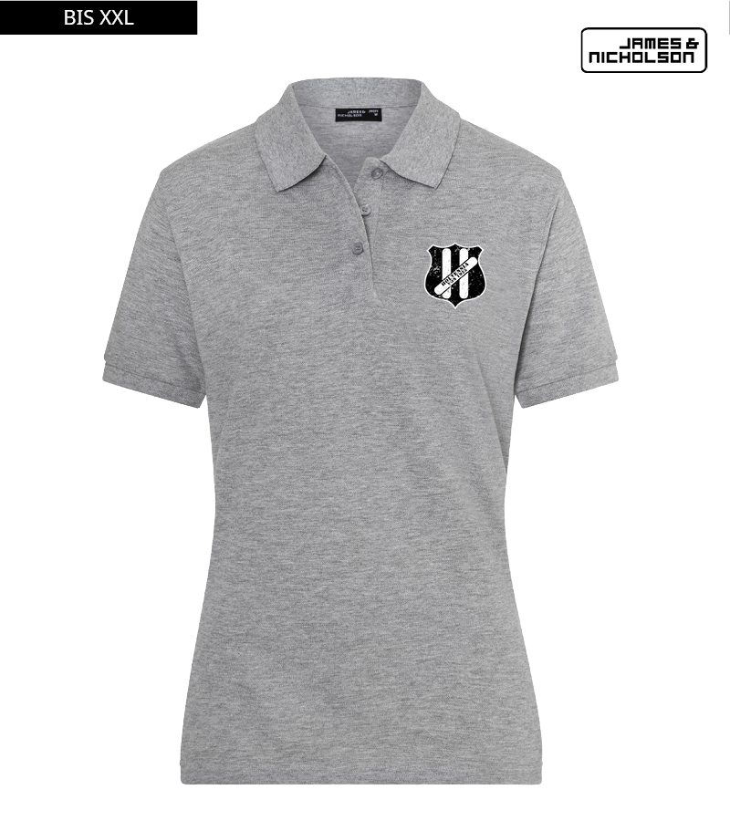 J+N Damen Polo-Shirt Heather Grey "Uwe"