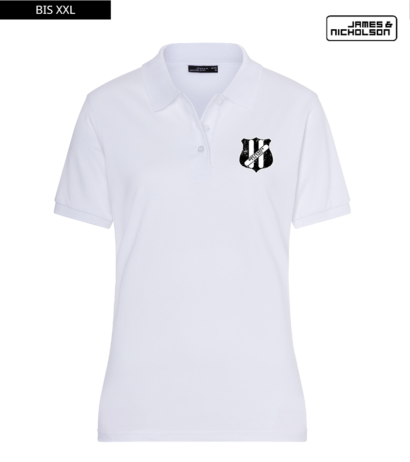J+N Damen Polo-Shirt White "Uwe"