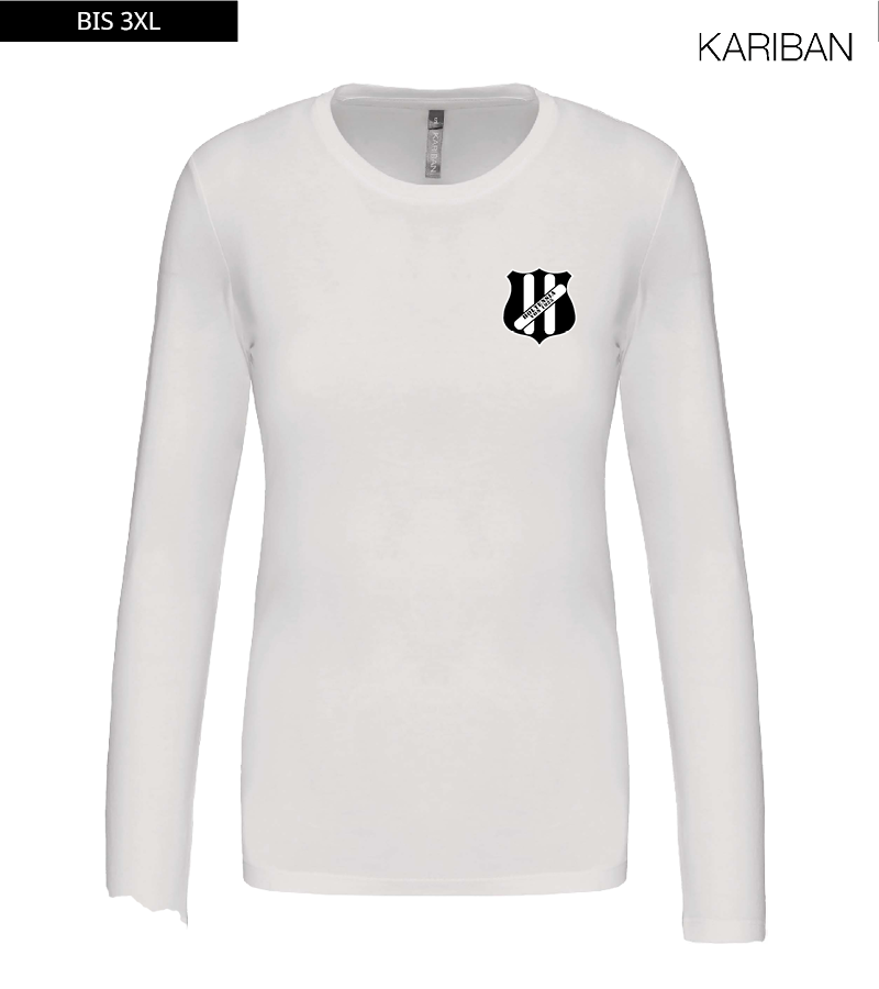 Kariban Damen Langarmshirt White "Anton"