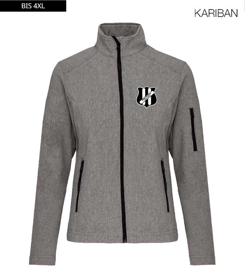 Kariban Damen Softshelljacke Marl Grey "Anton"