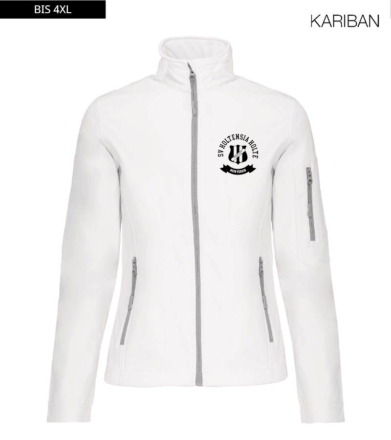Kariban Damen Softshelljacke White "Bono"