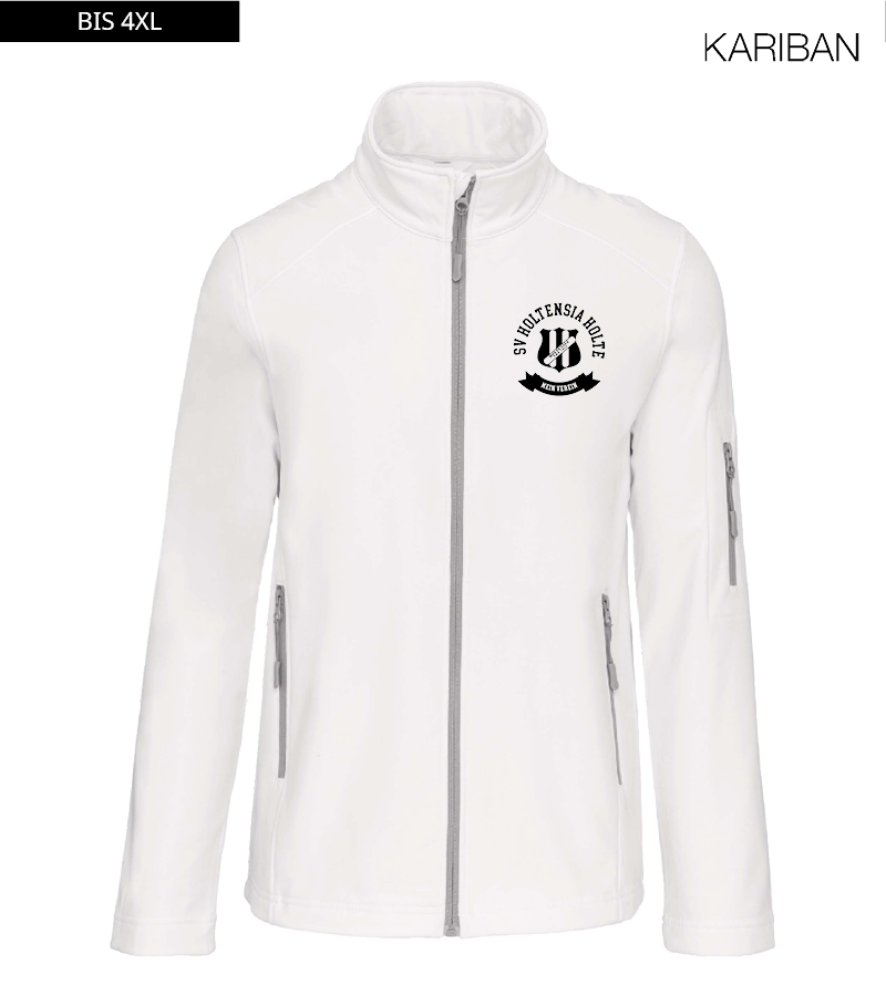Kariban Herren Softshelljacke White "Bono"