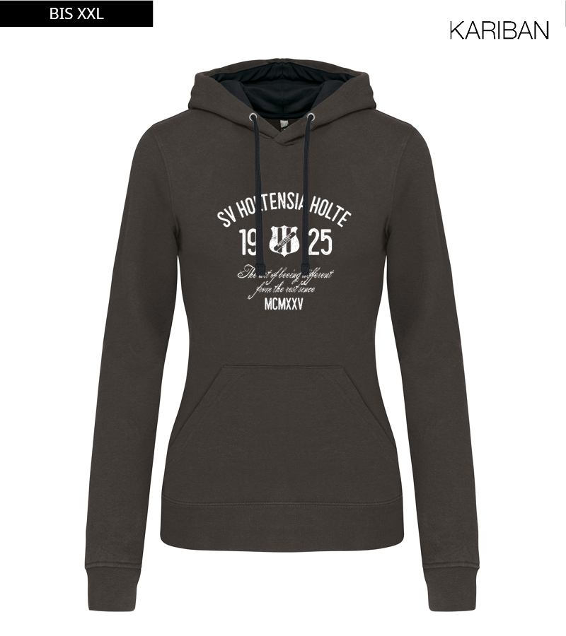 Kariban Damen Hoodie Dark Grey Black "Isack"