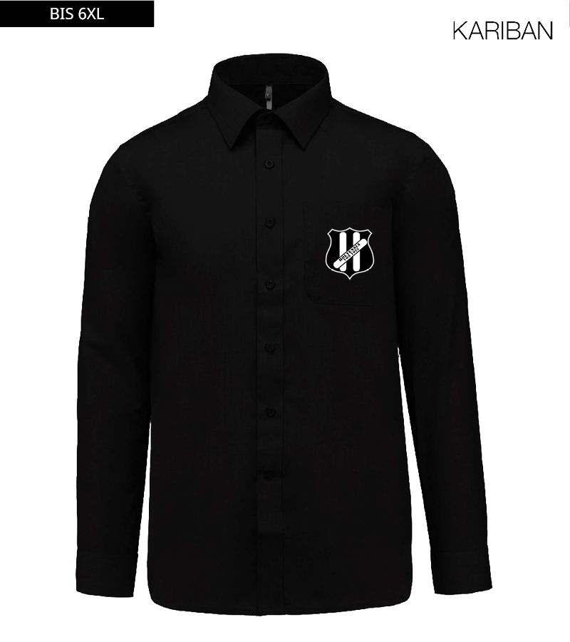 Kariban Herren Langarmhemd Black "Anton"