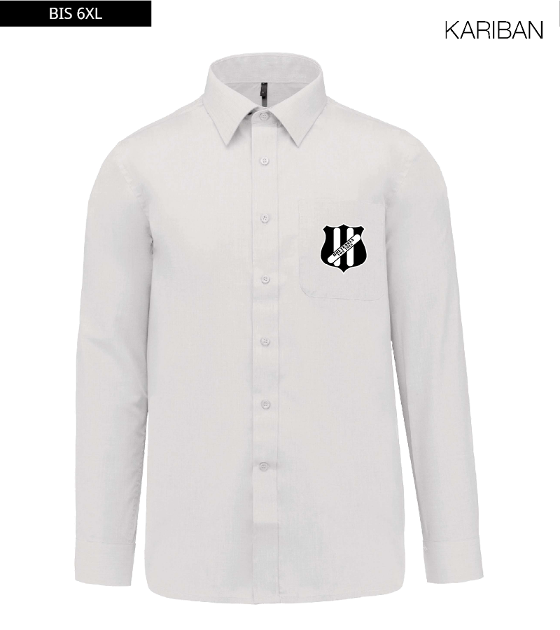 Kariban Herren Langarmhemd White "Anton"