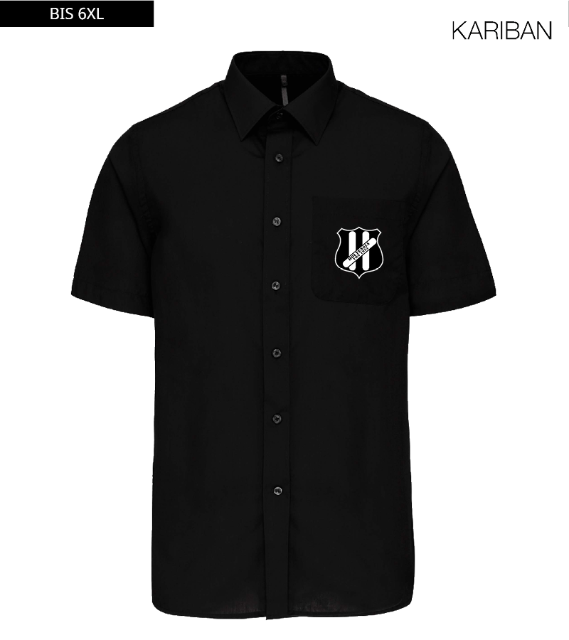 Kariban Herren Kurzarmhemd Black "Anton"